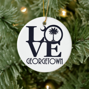 LIEBE Georgetown SC Keramik Ornament