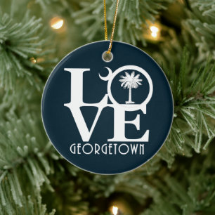 LIEBE Georgetown South Carolina Keramik Ornament