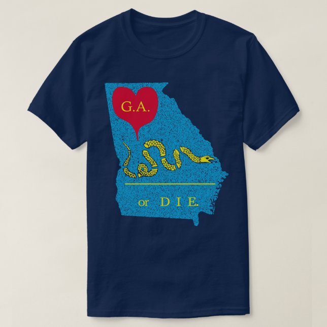 Liebe Georgien oder Die T-Shirt (Design vorne)