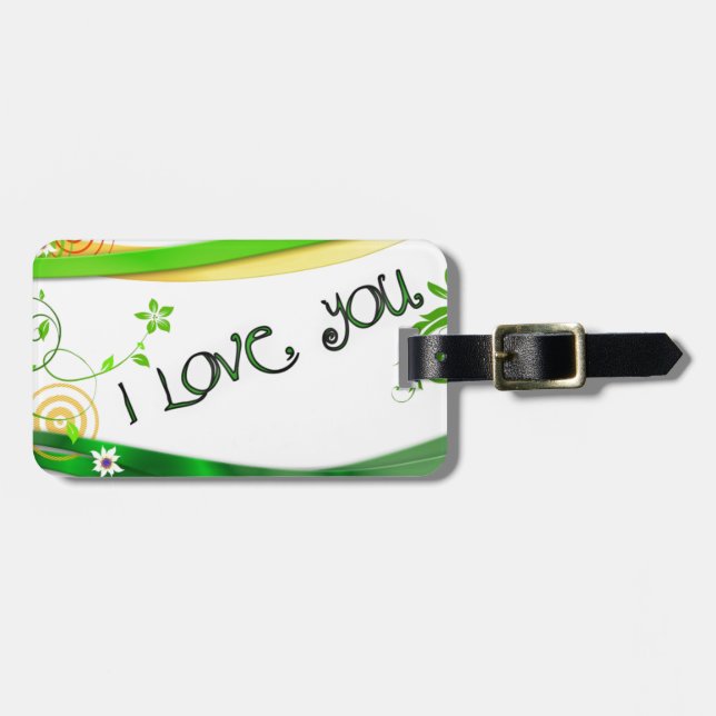 Liebe Gepäckanhänger (Vorderseite horizontal)
