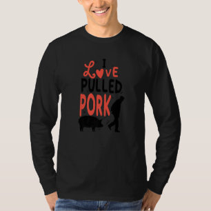 Liebe gepanzert Schweinekrill Steak Grill Master B T-Shirt