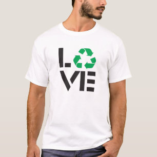 Liebe gerecycelt T-Shirt