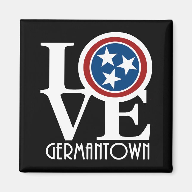 LIEBE Germantown Tennessee Magnet (Vorne)