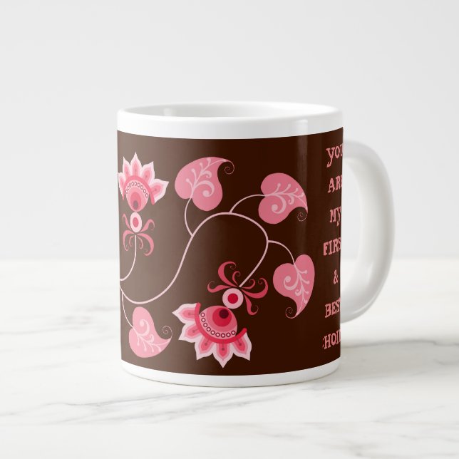 LIEBE-GESCHENK FÜR FREUND, EHEFRAU, HUSBAND Jumbo-Tasse (Vorderseite Rechts)