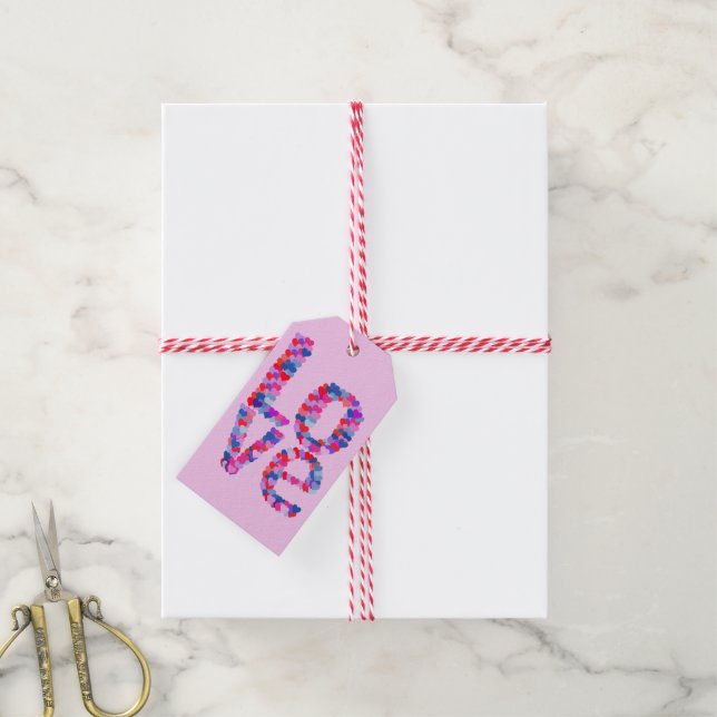 LIEBE - Geschenkmarke Geschenkanhänger (Mit Garn)