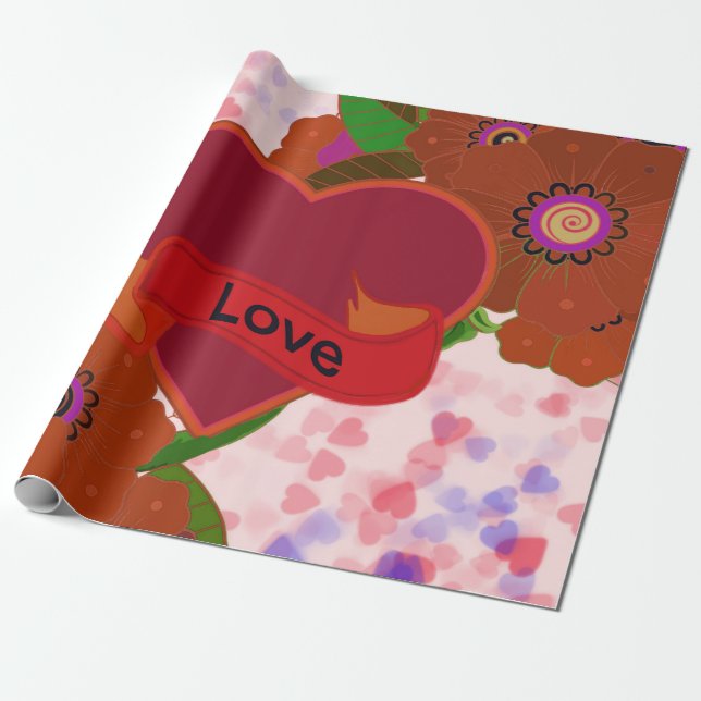 Liebe Geschenkpapier (Ungerollt)