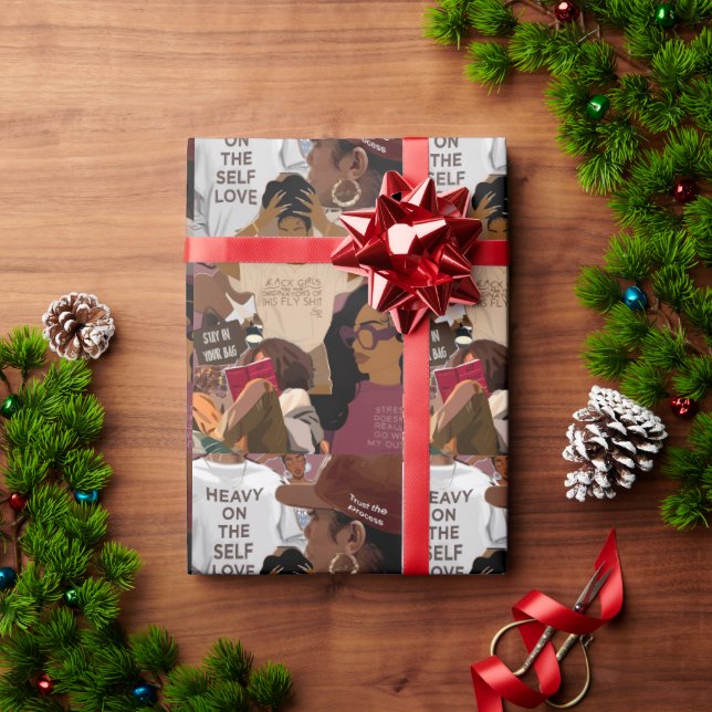 Liebe Geschenkpapier (Feiertagsgeschenk)