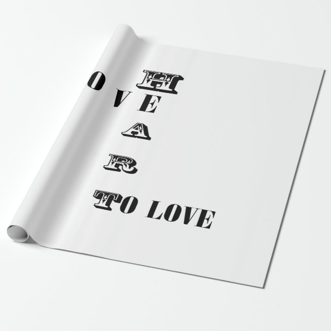 Liebe Geschenkpapier (Ungerollt)