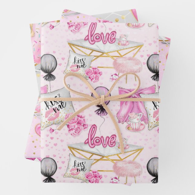 Liebe Geschenkpapier Set (Beispiel)