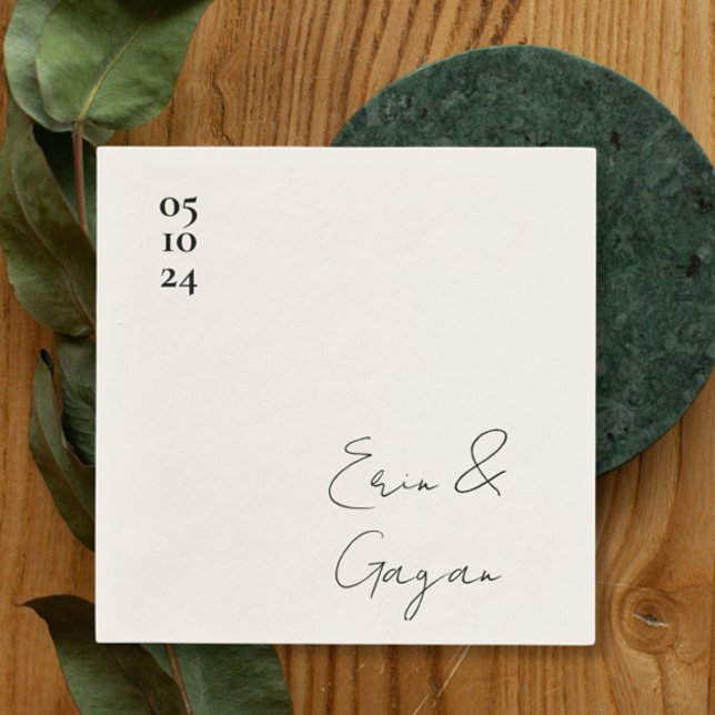 Liebe-Geschichte Hochzeitsnapkins Serviette (Von Creator hochgeladen)