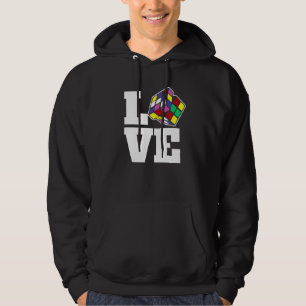Liebe-Geschwindigkeit des Puzzle Cube-Wettkampfes Hoodie