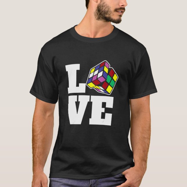 Liebe-Geschwindigkeit des Puzzle Cube-Wettkampfes  T-Shirt (Vorderseite)