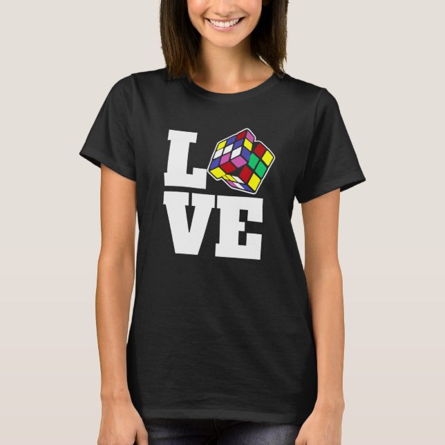 Liebe-Geschwindigkeit des Puzzle Cube-Wettkampfes  T-Shirt (Vorderseite)