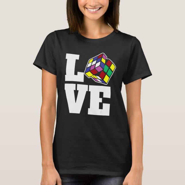 Liebe-Geschwindigkeit des Puzzle Cube-Wettkampfes  T-Shirt (Vorderseite)