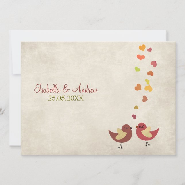 Liebe-Gesprächs-Hochzeit laden ein Einladung (Vorderseite)