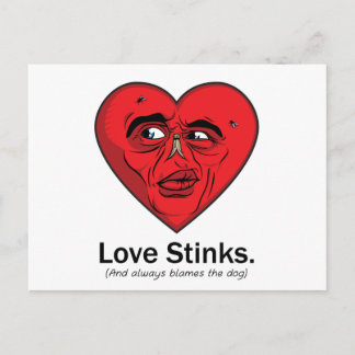 Liebe-Gestank Postkarte