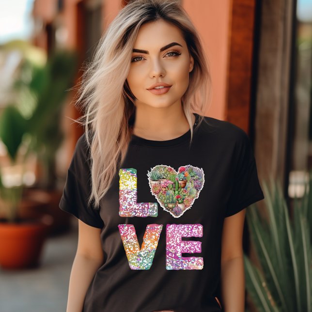 Liebe gestapelt Word Women's Basic T - Shirt (Von Creator hochgeladen)