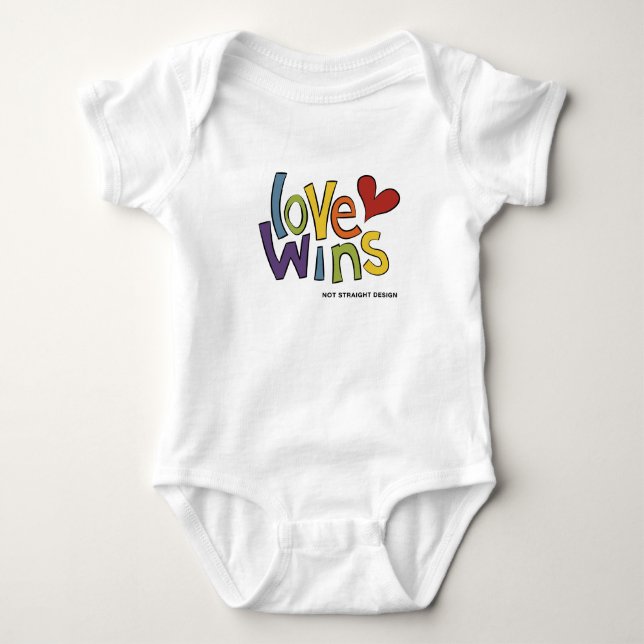 Liebe-Gewinne Baby Strampler (Vorderseite)