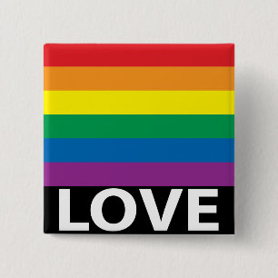 Liebe-Gewinne! Gay Button