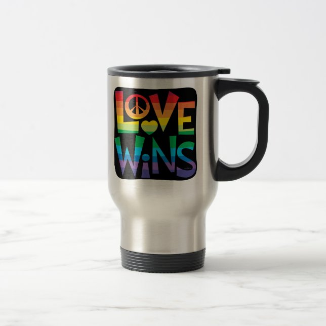 Liebe-Gewinne! Reise-Tasse Reisebecher (Rechts)