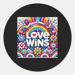 Liebe gewinnt Art T-Shirts Sticker