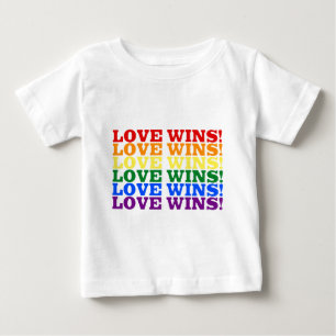Liebe gewinnt baby t-shirt