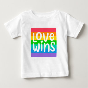 Liebe gewinnt baby t-shirt
