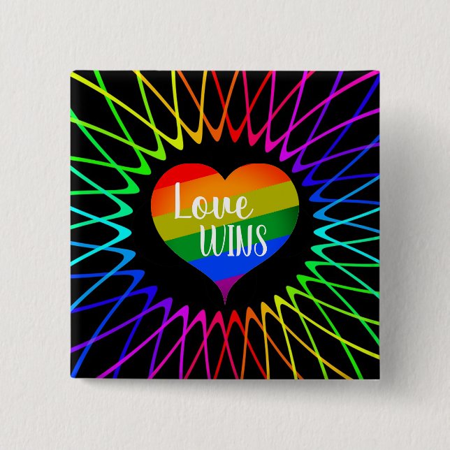 Liebe gewinnt button (Vorderseite)
