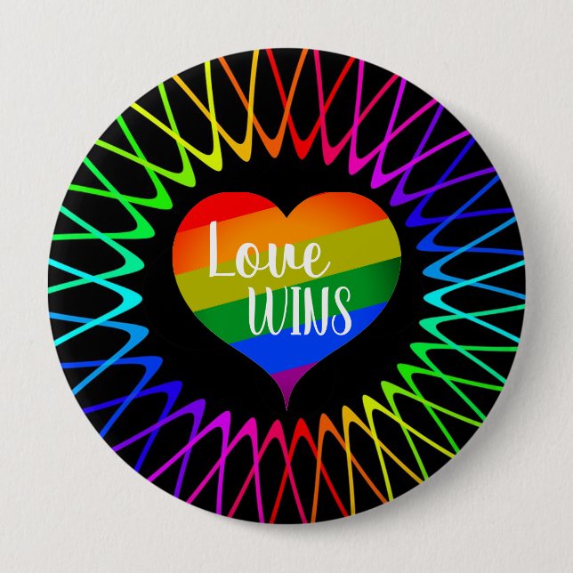 Liebe gewinnt button (Vorderseite)