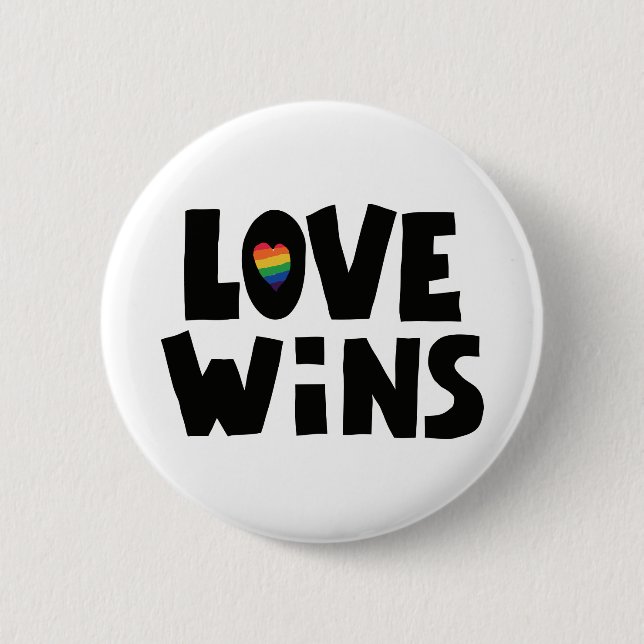 Liebe gewinnt button (Vorderseite)