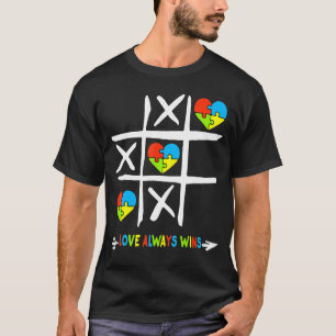 Liebe gewinnt immer Autismus-Bewusstsein T-Shirt