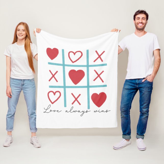 Liebe gewinnt immer fleecedecke (Beispiel)