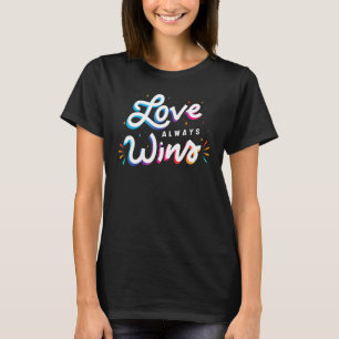 Liebe gewinnt immer Lovebirds Match T-Shirt