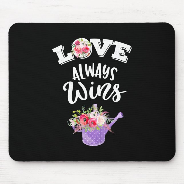 Liebe gewinnt immer mousepad (Vorne)