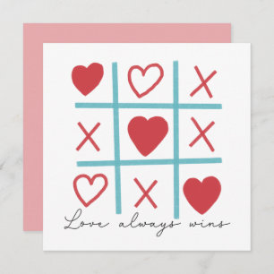 Liebe gewinnt immer Tic Tac Toe
