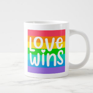 Liebe gewinnt Jumbo-Tasse