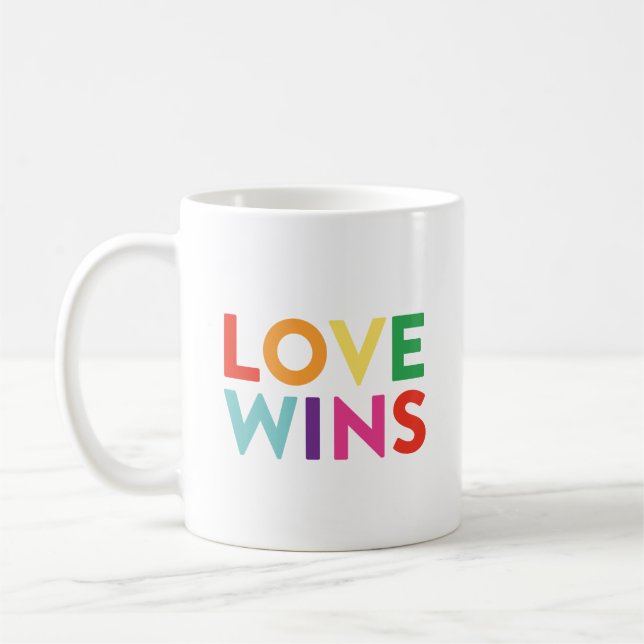 Liebe gewinnt | Kaffee-Tasse Tasse (Links)