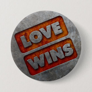 LIEBE GEWINNT Knopf 03 Grunge Button