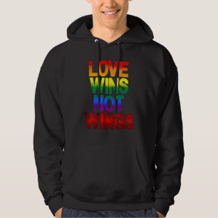 Liebe gewinnt, nicht Flügel-Shirt LGBT Veganer Sto Hoodie