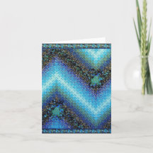 Liebe gewinnt Quilt Personalisierte Grußkarte