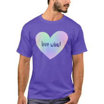 "Liebe gewinnt!" Rainbow Heart T - Shirt