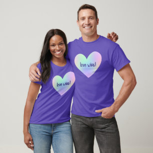 "Liebe gewinnt!" Rainbow Heart T - Shirt