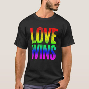 Liebe gewinnt Regenbogen Lesben Gay Pride Rainbow T-Shirt