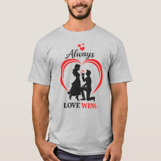 Liebe Gewinnt Romantisches Paar-Shirt Soulmate Ges T-Shirt