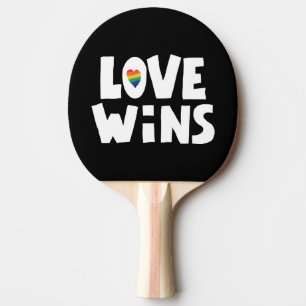 Liebe gewinnt tischtennis schläger