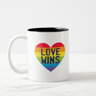 Liebe Gewinnt Zweifarbige Tasse