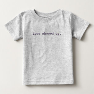 Liebe gezeigt herauf Baby-Spielanzug Baby T-shirt
