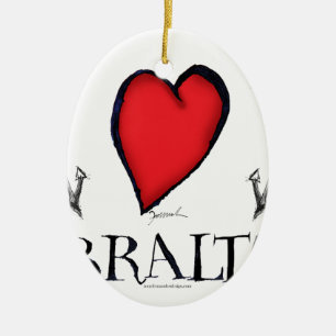 Liebe Gibraltar Keramik Ornament