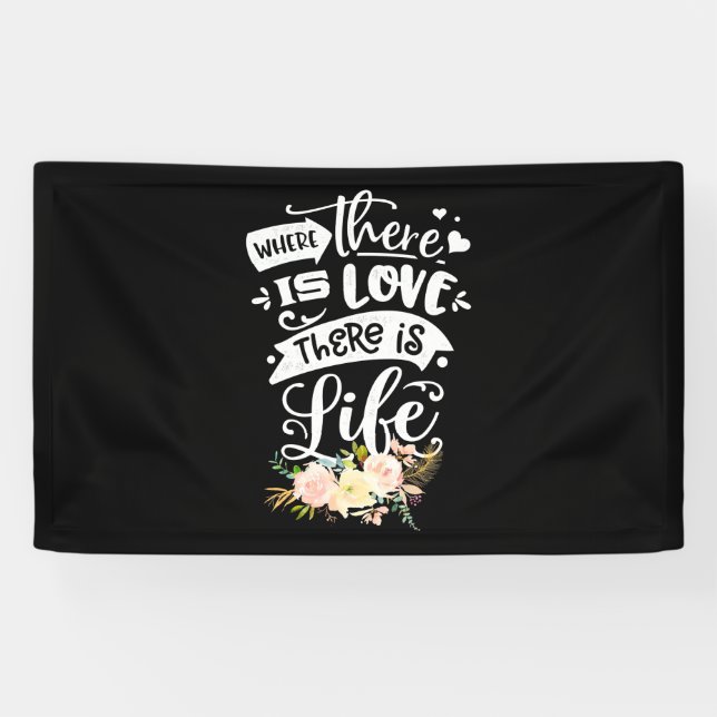 Liebe gibt es Leben Banner (Horizontal)