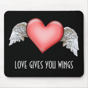 Liebe gibt Ihnen Wings Mousepad